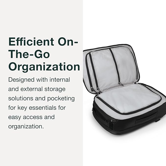 Osprey Transporter 36L Travel Pack - Carry On Backpack with Laptop Sleeve - High Storage Weekender Bag - Mystery White
