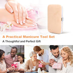 Manicure Set-Stainless Steel Nail Care Set-Professional 7 in 1 Ingrown Toenail Clipper Grooming Tool-Pedicure Kit & Toe Nail Cutter-Thick Nail Scissors Toiletries with Cuticle Trimmer (Rose Gold)