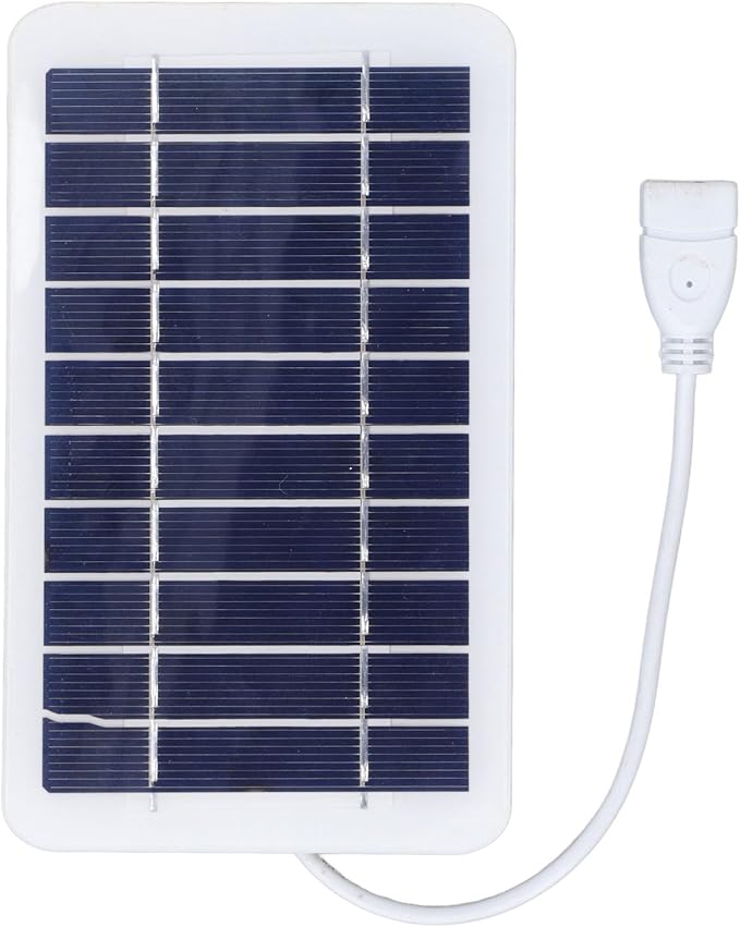 Portable Solar Charger, 2W 5V Cell Phone Solar Charger USB Solar Panel for Camera Mobile Power Pack Outdoor Camping Emergency