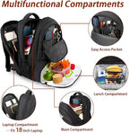 MATEIN Lunch Backpack for Men, 18 Inch Large Insulated Backpack Cooler with Lunch Compartment, Water Resistant Laptop Back pack with Lunch Box Bag for Work Travel Business College Picnic