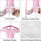 Waterproof Hanging Garment Bag,35 Inch Garment Bags For Hanging Clothes,Garment Bags For Travel Storage,Kids Garment Bag with Full Zipper for Dance Costumes,Sports,Skating,Theatre,Beauty Pageants
