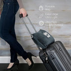 EverSnug Travel Blanket and Pillow Value Bundle - 2 in 1 Airplane Blanket with Soft Bag Pillowcase, Hand Luggage Sleeve and Backpack Clip | Color Includes Teal & Grey