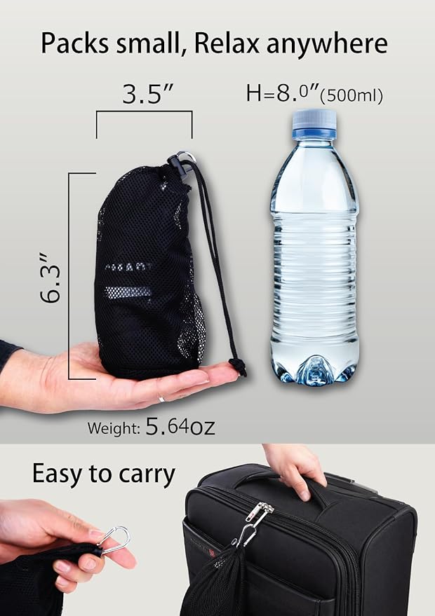 SmartTravel Travel Products Inflatable Travel Lumbar Pillow for Airplane Seat – Adjustable Lower Back Support Cushion for Long Flights
