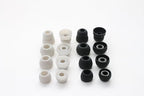 8 Pairs Replacement Eartips Earbuds Eargels Earpads for Powerbeats 2 Wireless Beats by dr dre (Black and Grey)