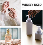 ORFOFE 5pcs 100ml Flat Empty Lotion Bottles with Flip Caps Leakproof Travel Squeeze Bottles for Toiletries Portable Travel Containers
