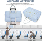 Travel Duffle Bag Weekender for Women - Carry-On Overnight Bag Personal Item Bag with Shoe Compartment & Wet Pocket Large Weekend Tote Bags with Toiletry Bag Hospital Bags for Labor and Delivery