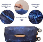 Luggage Cover, Protective Washable Suitcase Cover - Travel Elastic Spandex Suitcase Protector Fits 22 to 24 Inch Galaxy
