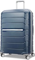 Samsonite Freeform 28-Inch Large Luggage with Dual 360° Spinner Wheels - Checked Suitcase - TSA Lock, Airline-Approved - Lightweight Durable Polypropylene Expandable Hardshell - Navy