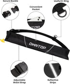 Owntop Manual Inflatable Belt Pack, Adults Swim Jacket with Blowpipe & Whistle, 24g CO2 Cylinder Included, Low Profile for Kayaking, Fishing, Paddle Sports