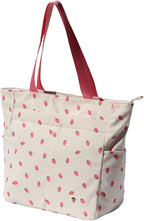 ESVAN Original Floral Tote Bag Large Shoulder Bag with Multi Pockets for Gym Travel Beach Daily Bags