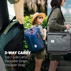 Topo Designs Global Travel Bag – 30L or 40L - Carry-On Compliant Most Airlines, Durable Travel Duffel Bag, Clam Shell Main Pocket, Laptop Sleeve, Backpack, Luggage (30L / Olive)