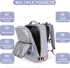 coofay Large Travel Backpack For Women Airline Approved Carry On Backpack Flight Approved Waterproof Sports Luggage Backpack Casual Daypack Small Hiking Backpack