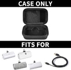casmilee 【NOT Included Power Bank】 Portable Charger Case for iWalk/for Swyop/for Feob/for Charmast/for JEJILL/for LanLuk/for VEGER/for Taegila/for Kuulaa and More Small Charging Battery Pack, Black