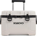 Igloo Trailmate 52Qt Wheeled Cooler, Insulated Hard Shell Ice Chest, Bone
