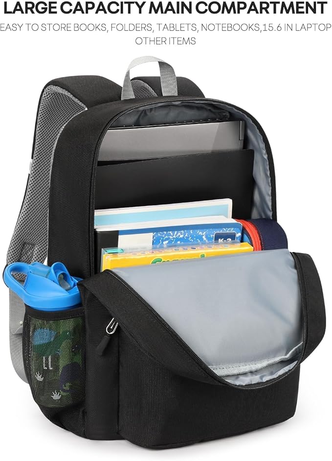 mibasies Kids Backpack for Boys 5-9: Large Boys Backpack for Elementary School