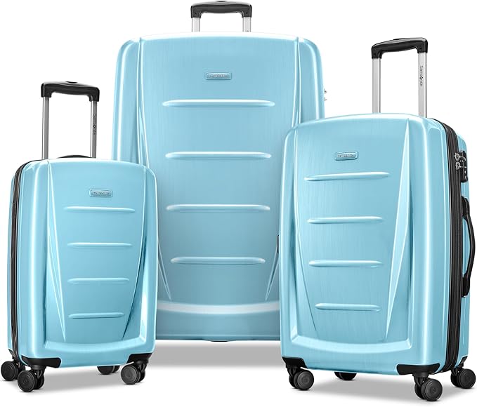 Samsonite Winfield 2 Hardside Expandable Luggage with Spinner Wheels, Ice Blue, 3-Piece Set (20/24/28)