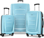 Samsonite Winfield 2 Hardside Expandable Luggage with Spinner Wheels, Ice Blue, 3-Piece Set (20/24/28)