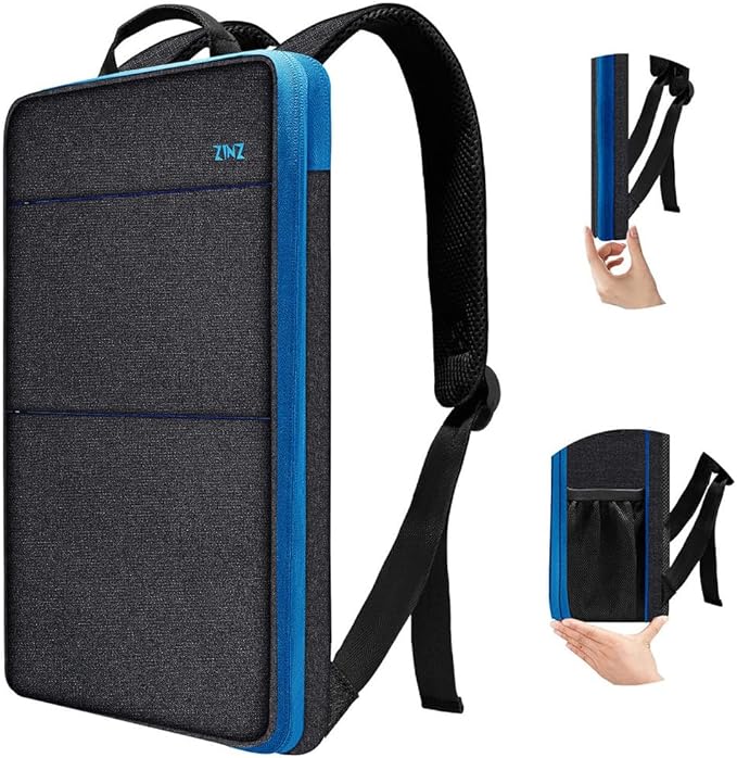 ZINZ Slim & Expandable Laptop Backpack Water Resistant Backpack Travel Backpack Compatible with MacBook Air/Pro/Neo 13-14 inch, XPS 13/14, Surface 13.5" and Most 13-14 Notebooks，B01BL01