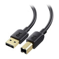 Cable Matters Short USB Printer Cable - 3ft, USB A to B Cable, Compatible with Printer, External Hard Drive, Audio Interface, Scanner, MIDI Controller, MIDI Keyboard, Black