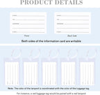 10 Pack Luggage Tags for Suitcases, Airplane Travel Essentials for Flying, International Travel Must Haves, and Luggage Accessories by Sodsay