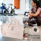 Gym Bag for Men Women, Sport Duffle Bag with Wet Pocket & Shoes Compartment, Water Resistant Overnight Weekender Bag Duffel Bag