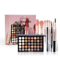 Pure Vie All-in-One Holiday Gift Makeup Set Cosmetic Essential Starter Bundle Include Eyeshadow Palette Lipstick Concealer Blush Mascara Foundation Face Powder - Makeup Kit for Women Full Kit