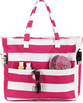 Bluboon Waterproof Beach Tote Pool Bags for Women Ladies Extra Large Carry On Bag With Wet Compartment for Weekender Travel