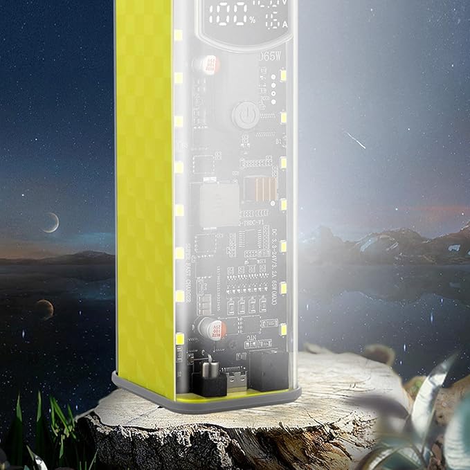 65w Laptop Powerbank Case for 8x18650 Batteries Shell Not Needed Welding Easy Assembly Dc3.8x1.35mm / Dc5.5x2.1mm Type C Battery Case