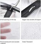 Garment Bags for Hanging Clothes Travel (Set of 12) Suit Bags for Closet Storage Closet Cover for Open Closet Clothes Storage Bag with Zipper for Suits, Jackets, Shirts (Black, 24'' x 40'')