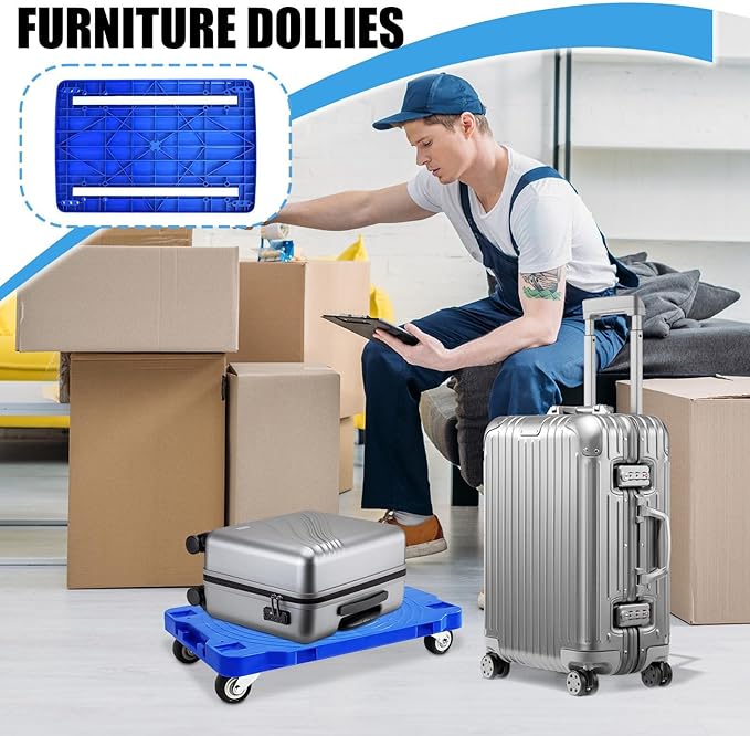 Genérico Furniture Transporter Trolley – Folding Moving Tool with Capacity of 100 kg | Shopping Cart, for Shopping Travel Home Camping and Warehouse