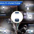 Durapower LED Camping Lantern Rechargeable, Bright 2000 Lumen, 5 Modes, 4000 mAh Power Bank, IP44 Waterproof Lantern for Hurricane, Emergency, Power Outages, Home