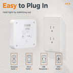 TESSAN Multi Plug Outlet Extender, Surge Protector Splitter with 3 USB (1 USB C Port) Wall Charger, Multiple Expander for Travel, Home, College Dorm Room, White