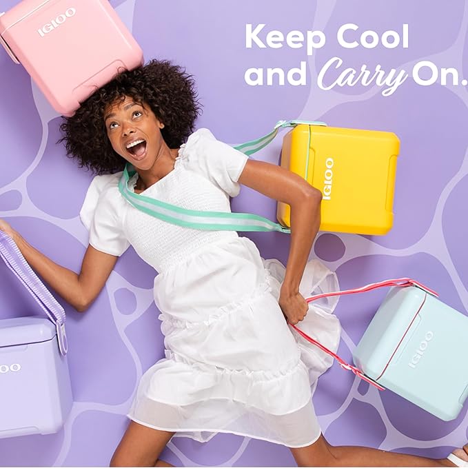 Igloo Tag Along Too Coolers | Insulated Hard Shell Picnic Style Cooler | Rolling Ice Chest