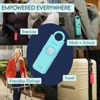 She’s Birdie 3.0 New Version – The Original Personal Safety Alarm for Women by Women–Loud Siren, Flash Light and Rechargeable Battery in a Variety of Colors (Indigo Blue)