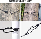 Travel Clothesline, Portable Retractable Clothes Line Outdoors, Camping Clothesline for Cruise Ship Cabin Essentials, RV Accessories, Indoor Laundry Drying with 12 Clips 13 Beads, 4.9-12ft