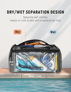 SKYSPER 30L Gym Duffel - Sports Bag Small with Wet Pocket for Sport, Travel, Fitness & Workout Men Women(Gray)