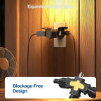[ETL Listed] Cable Matters 2-Pack 3 Way Outdoor Plug Splitter 15A 1875W (Indoor/Outdoor Multi Plug Outlet, 3 Way Outlet Adapter) in Black