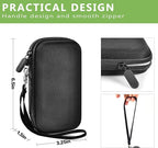 Charger Battery Pack Case Compatible with Apple MagSafe/for Baseus/for Belkin/for INIU, Holder for Anker 633/622/621/321 MagSafe Magnetic Power Bank for iPhone 15, Storage with Strap - Black