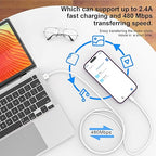 2PACK for iPhone Charger 3FT,Lightning Charging Cable，for Apple Certified Cord for iPhone 14/13/12/11 Pro/X/Xs Max/XR/8 Plus/7/6s/SE/5c/5s,for iPad Air/Mini USB Charge 3Foot