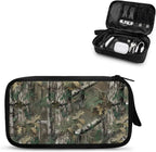 Forest Camo Print Electronics Organizer Travel Case Cord Cable Charger Organizer Bag Travel Accessories Essentials for Women Men Tech Pouch for Phone Power Bank SD Card USB