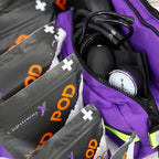 Lightning X MB30-SKC Large EMT Trauma Kit | Fully Stocked First Responder Bag w/ 240+ Supplies | EMS Fire Police Office Sports Team Emergency Medical Kit - Purple