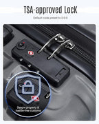 LIGHT FLIGHT Luggage Sets, 3 Piece Durable Suitcase Set with Spinner Wheels, 3 Pcs Hardside Lightweight luggage with TSA Lock, Large Checked Travel Suitcases, 20/24/28 Inch, Gray