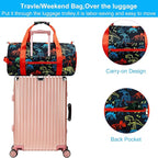 Gym Travel Duffle Bag for Boys - Sports Dance Bag with Shoe Compartment & Wet Pocket Binosaur Kids Travel Bag Teens Weekender Sleepover Carry On Bag