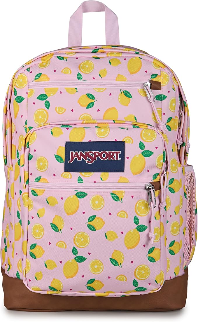 JanSport Cool Backpack with 15-inch Laptop Sleeve, Large Computer Bag Rucksack with 2 Compartments, Ergonomic Straps, Lemonade Stand