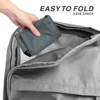 Drawstring Backpack Sports Water Resistant String Bag Sport Gym Sackpack for Women Men Large with Zipper, Grey