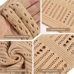 WantGor Crochet Bags, Beach Mesh Tote Bag Womens Shoulder Shopping Handbag Casual Travel Totes Bag Foldable Hobo Bags