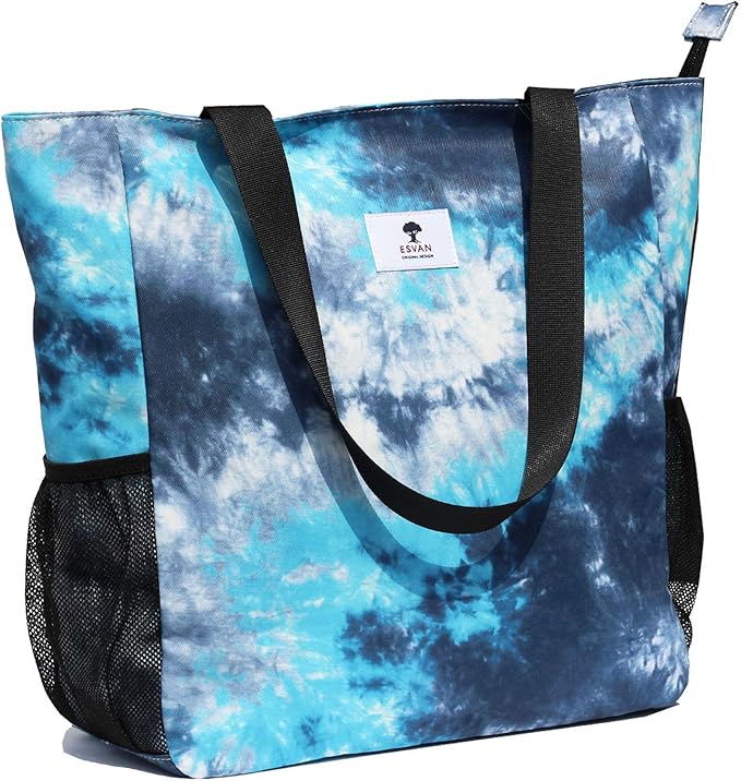 Original Floral Water Resistant Large Tote Bag Shoulder Bag for Gym Beach Travel Daily Bags Upgraded