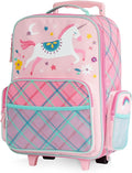Stephen Joseph Kids Classic Rolling Luggage, Kids Luggage, Toddler Rolling Travel Carry On, Kids Suitcase with wheels,