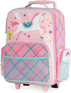 Stephen Joseph Kids Classic Rolling Luggage, Kids Luggage, Toddler Rolling Travel Carry On, Kids Suitcase with wheels,