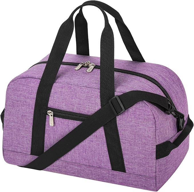 Apenze Small Gym Bag 14 inch lightweight Carry On Mini Duffel Bag for Travel Sport - Lavender Purple